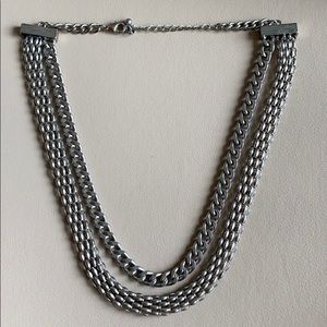 Silver Layered Necklace